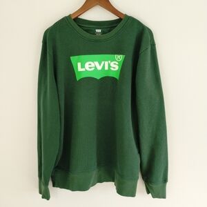 Levi's Crew Neck Sweatshirt Green Size Large